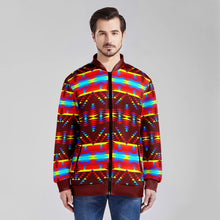 Load image into Gallery viewer, Visions of Lasting Peace Zippered Collared Lightweight Jacket
