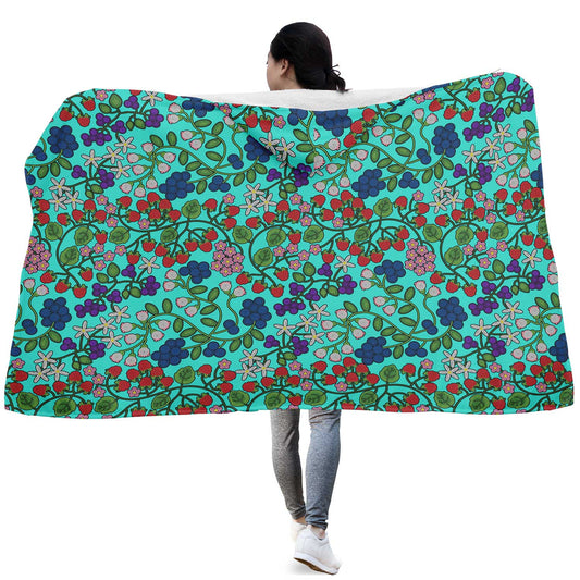 Takwakin Harvest Turquoise Hooded Blanket