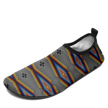 Load image into Gallery viewer, Diamond in the Bluff Grey Kid&#39;s Sockamoccs Slip On Shoes
