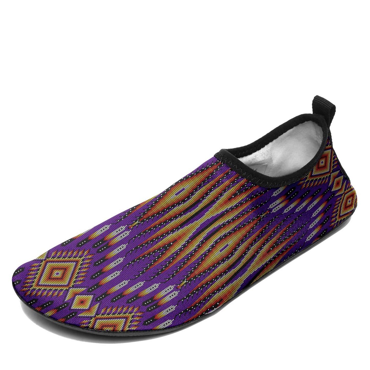 Fire Feather Purple Kid's Sockamoccs
