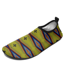 Load image into Gallery viewer, Diamond in the Bluff Yellow Kid&#39;s Sockamoccs Slip On Shoes
