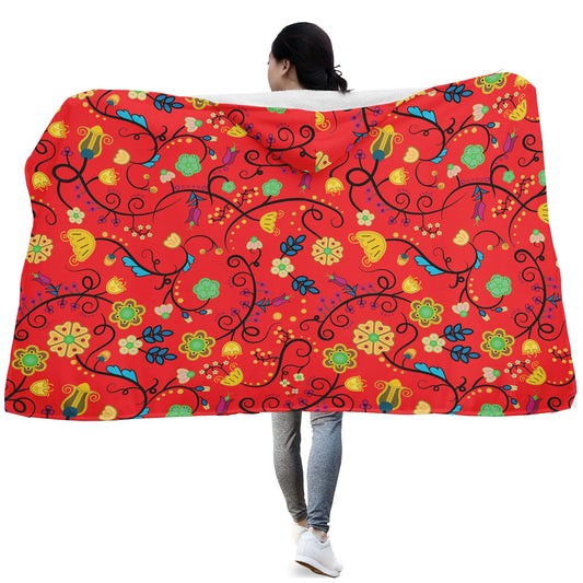 Nipin Blossom Fire Hooded Blanket