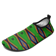 Load image into Gallery viewer, Diamond in the Bluff Lime Kid&#39;s Sockamoccs Slip On Shoes
