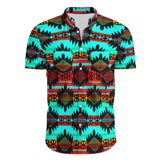 Okotoks Hawaiian-Style Button Up Shirt