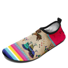 Load image into Gallery viewer, Buffalos Running Berry Kid&#39;s Sockamoccs Slip On Shoes
