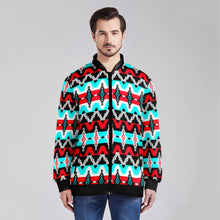 Load image into Gallery viewer, Two Spirit Dance Zippered Collared Lightweight Jacket
