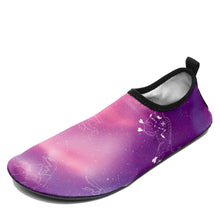 Load image into Gallery viewer, Animal Ancestors 7 Aurora Gases Pink and Purple Kid&#39;s Sockamoccs Slip On Shoes
