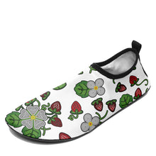 Load image into Gallery viewer, Strawberry Dreams White Kid&#39;s Sockamoccs Slip On Shoes
