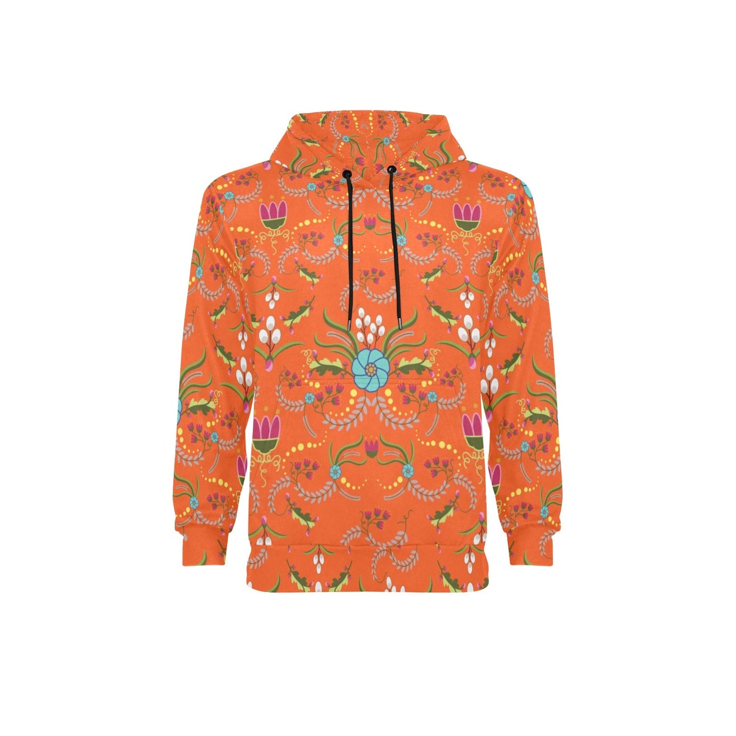 First Bloom Carrots Men's Long Sleeve Fleece Hoodie