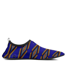 Load image into Gallery viewer, Diamond in the Bluff Blue Kid&#39;s Sockamoccs Slip On Shoes
