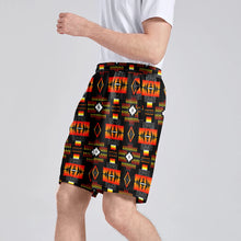 Load image into Gallery viewer, Seven Tribes Black Athletic Shorts with Pockets
