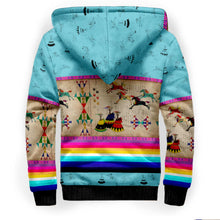 Load image into Gallery viewer, Horses Running Sky Sherpa Hoodie
