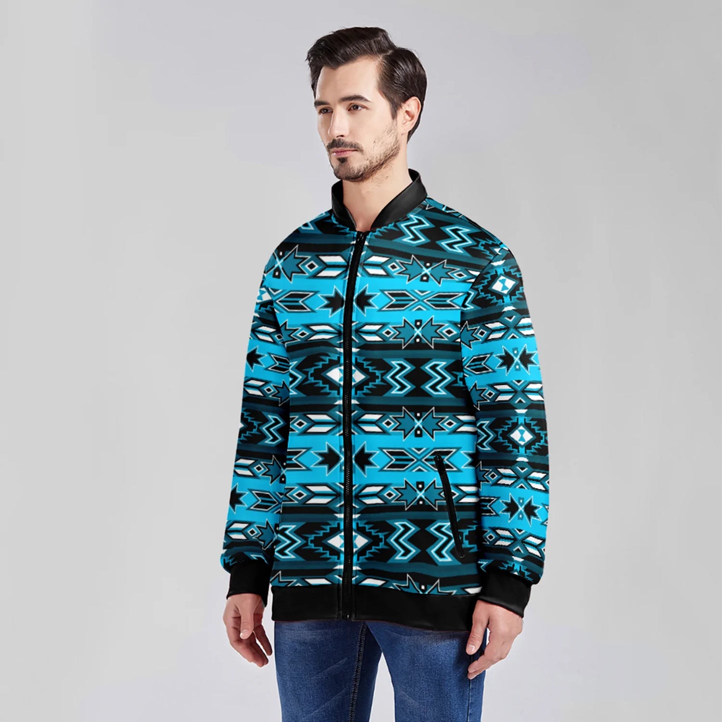 Northern Journey Zippered Collared Lightweight Jacket