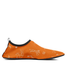 Load image into Gallery viewer, Ledger Dabbles Orange Kid&#39;s Sockamoccs Slip On Shoes
