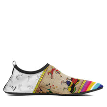 Load image into Gallery viewer, Horses Running White Clay Kid&#39;s Sockamoccs Slip On Shoes
