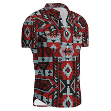 Load image into Gallery viewer, Chiefs Mountain Dark Sierra Hawaiian-Style Button Up Shirt
