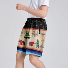Load image into Gallery viewer, Bear Ledger Black Sky Athletic Shorts with Pockets
