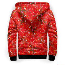 Load image into Gallery viewer, Willow Bee Cardinal Sherpa Hoodie
