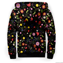 Load image into Gallery viewer, Nipin Blossom Midnight Sherpa Hoodie
