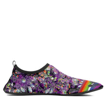 Load image into Gallery viewer, Culture in Nature Purple Kid&#39;s Sockamoccs Slip On Shoes
