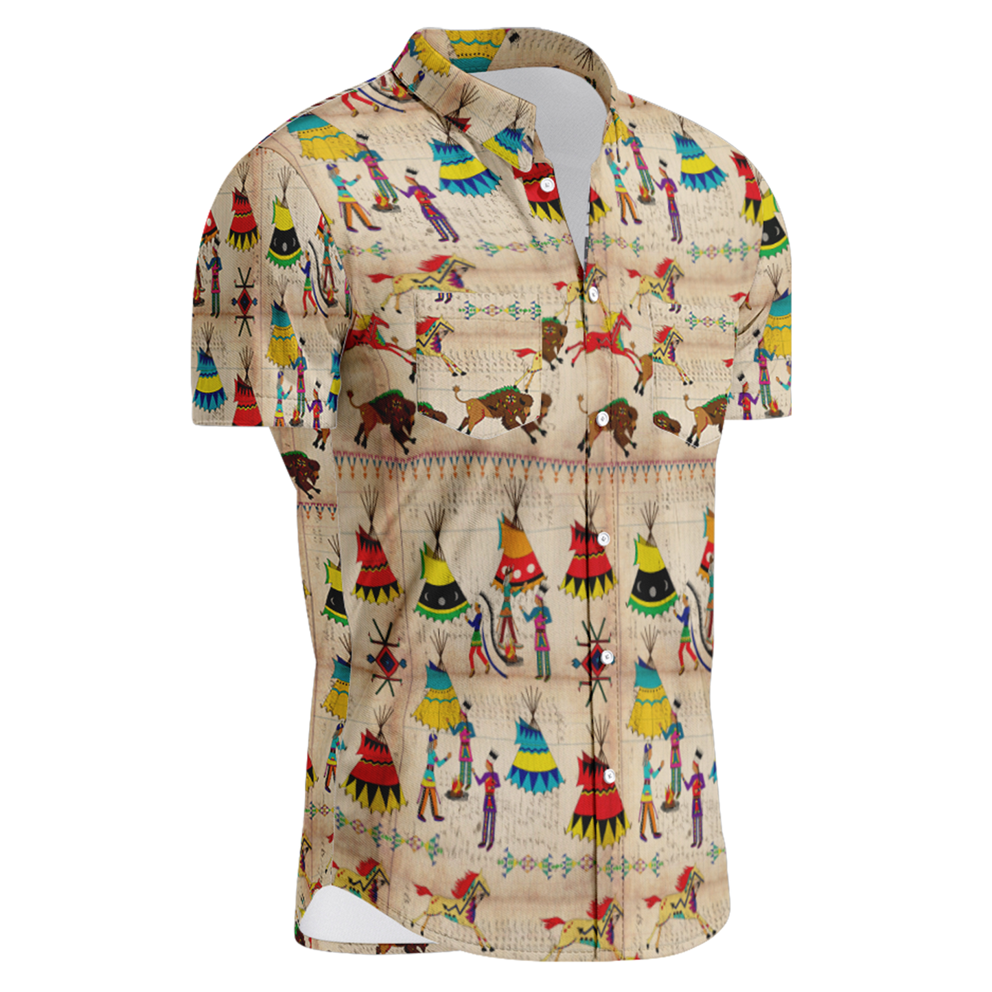 Gathering of the Chiefs Hawaiian-Style Button Up Shirt