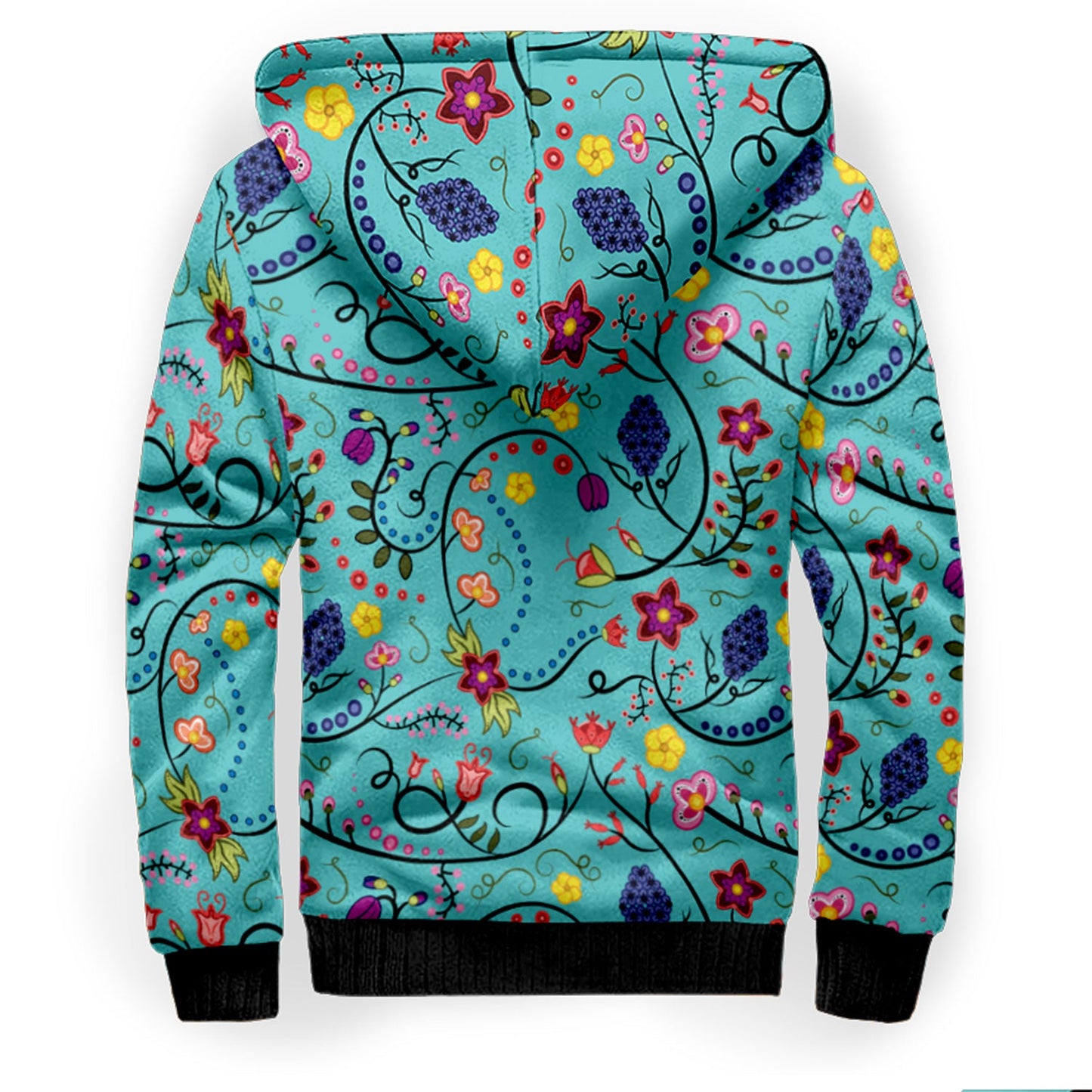 Fresh Fleur Sky Sherpa Hoodie