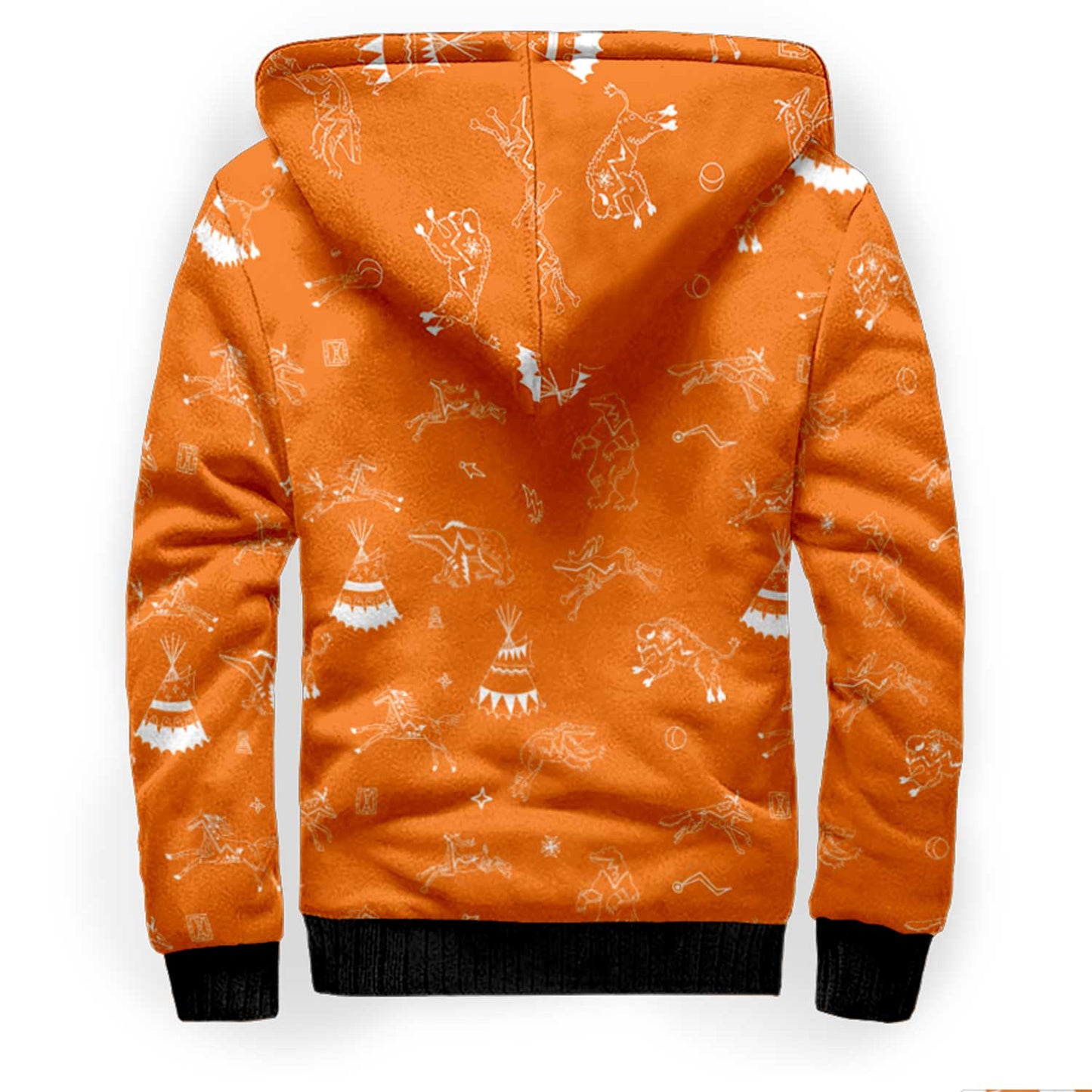 Ledger Dabbles Orange Sherpa Hoodie