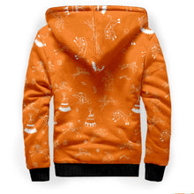 Load image into Gallery viewer, Ledger Dabbles Orange Sherpa Hoodie
