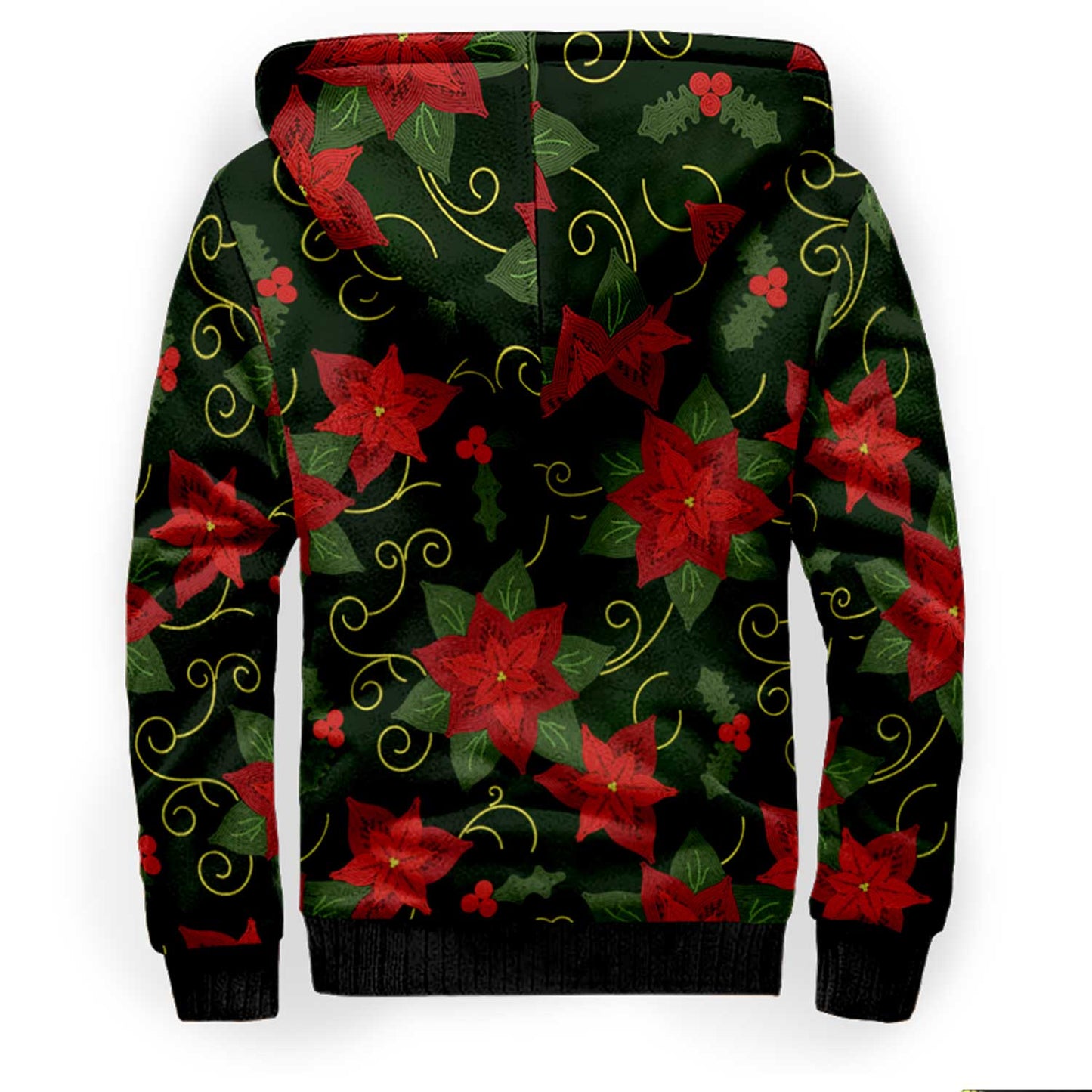 Poinsetta Parade Sherpa Hoodie