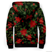 Load image into Gallery viewer, Poinsetta Parade Sherpa Hoodie
