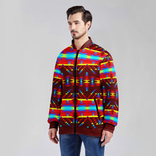 Load image into Gallery viewer, Visions of Lasting Peace Zippered Collared Lightweight Jacket
