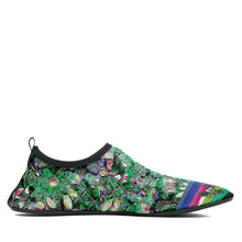 Load image into Gallery viewer, Culture in Nature Green Kid&#39;s Sockamoccs Slip On Shoes
