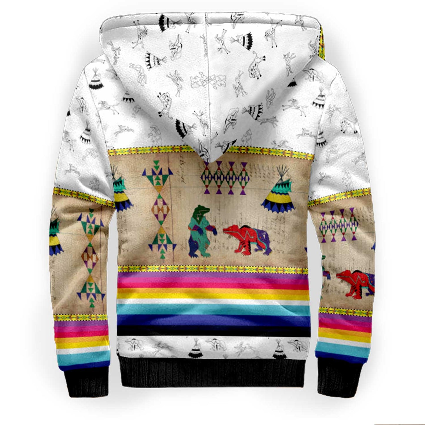 Bear Ledger White Clay Sherpa Hoodie
