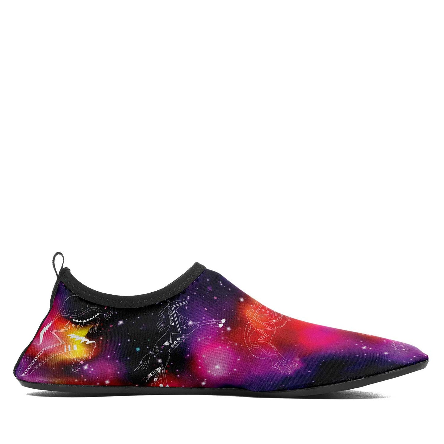Animal Ancestors 9 Cosmic Swirl Purple and Red Kid's Sockamoccs
