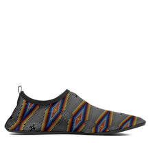 Load image into Gallery viewer, Diamond in the Bluff Grey Kid&#39;s Sockamoccs Slip On Shoes
