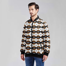 Load image into Gallery viewer, Cofitichequi White Youth Zippered Collared Lightweight Jacket
