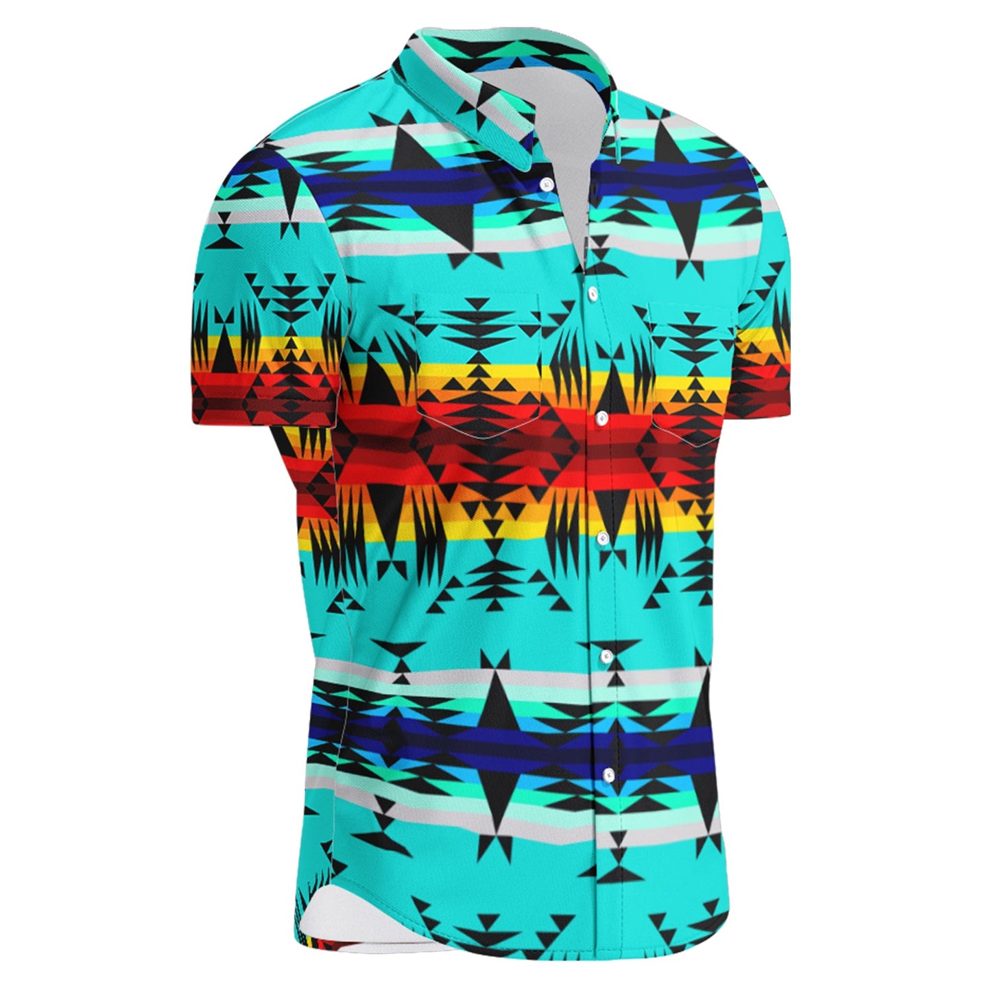 Between the Mountains Hawaiian-Style Button Up Shirt