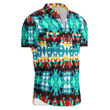 Load image into Gallery viewer, Writing on Stone Wheel Hawaiian-Style Button Up Shirt
