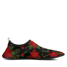 Load image into Gallery viewer, Poinsetta Parade Kid&#39;s Sockamoccs Slip On Shoes
