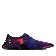 Load image into Gallery viewer, Animal Ancestors 3 Blue Pink Swirl Kid&#39;s Sockamoccs Slip On Shoes
