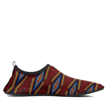 Load image into Gallery viewer, Diamond in the Bluff Red Kid&#39;s Sockamoccs Slip On Shoes
