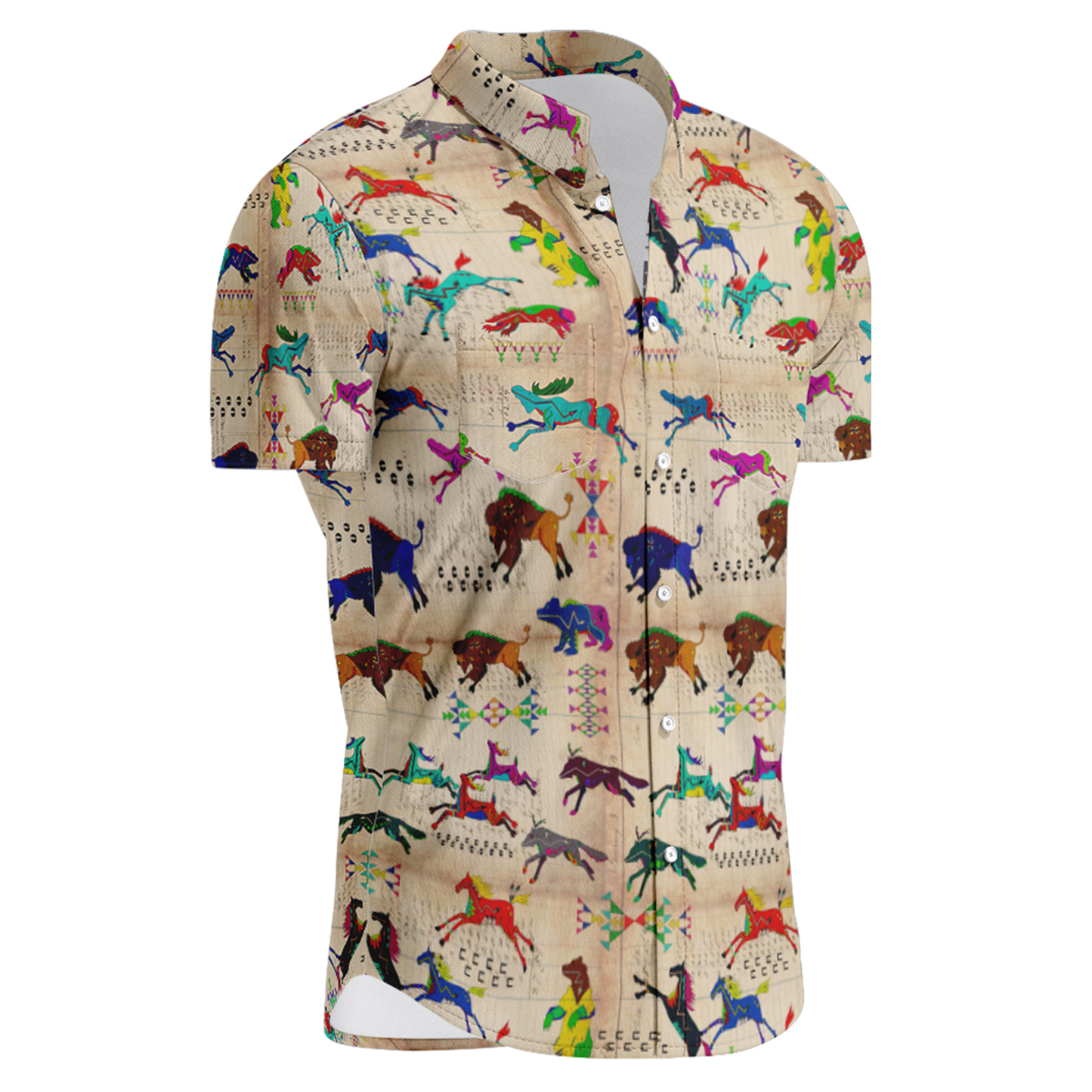 The Hunt Hawaiian-Style Button Up Shirt