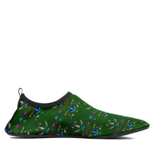 Load image into Gallery viewer, Dakota Damask Green Kid&#39;s Sockamoccs Slip On Shoes
