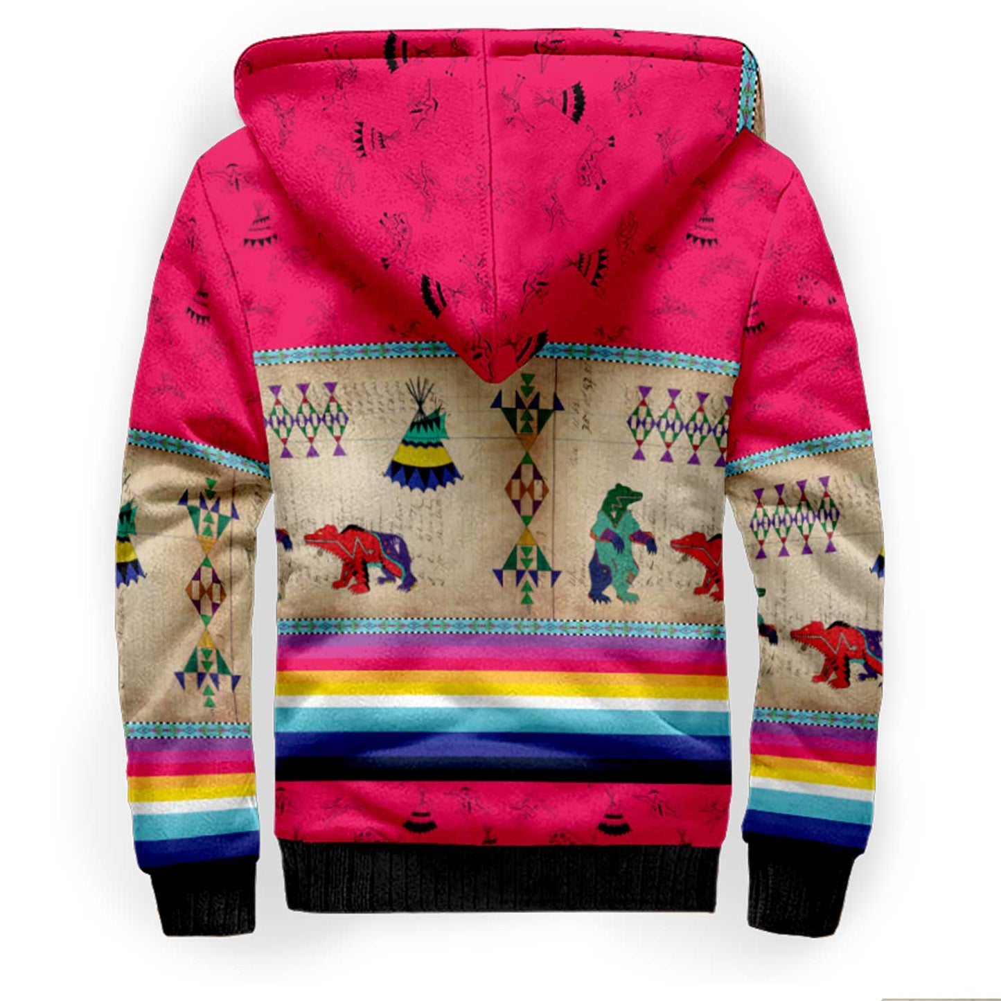 Bear Ledger Berry Sherpa Hoodie