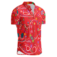 Load image into Gallery viewer, Fresh Fleur Fire Hawaiian-Style Button Up Shirt
