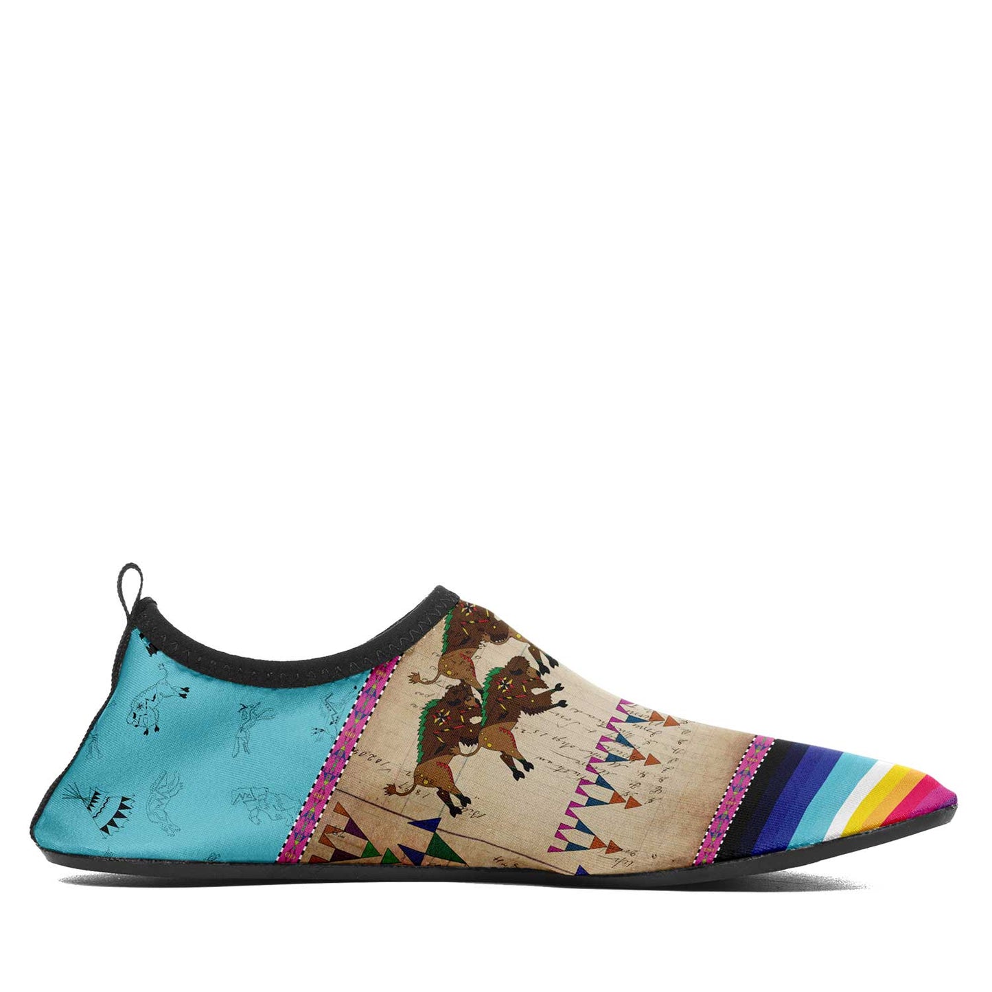 Buffalos Running Sky Kid's Sockamoccs