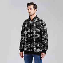 Load image into Gallery viewer, Black Fire and Gray Zippered Collared Lightweight Jacket
