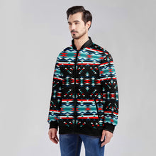 Load image into Gallery viewer, Visions of Peaceful Nights Zippered Collared Lightweight Jacket
