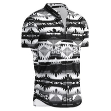 Load image into Gallery viewer, Okotoks Black Hawaiian-Style Button Up Shirt
