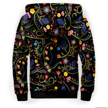 Load image into Gallery viewer, Fresh Fleur Midnight Sherpa Hoodie
